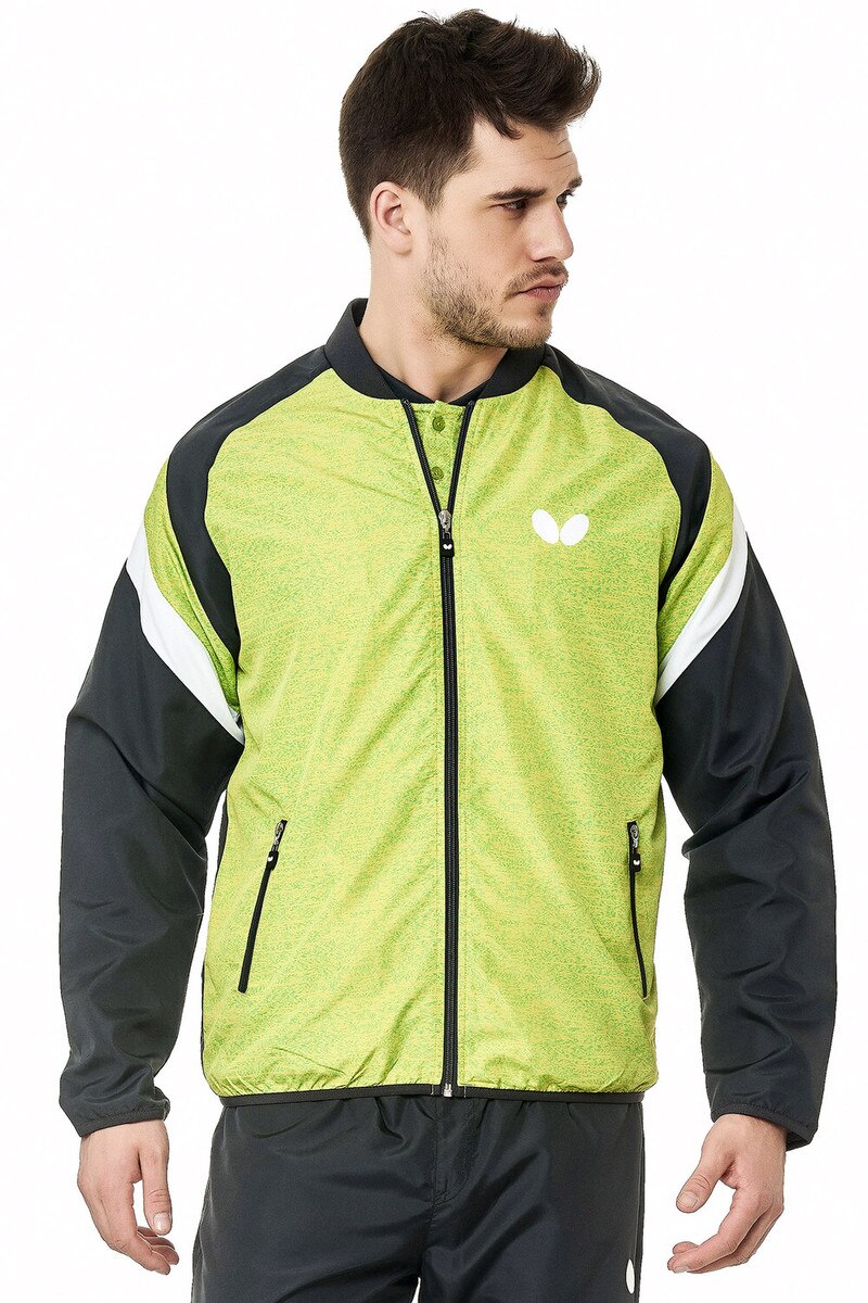 Atamy Tracksuit: Jacket, Lime-Anthracite, Model 2